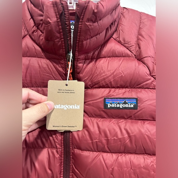 Patagonia Women’s M Medium Down Sweater Puffer Jacket Oxide Red NWT Puff - Picture 4 of 11